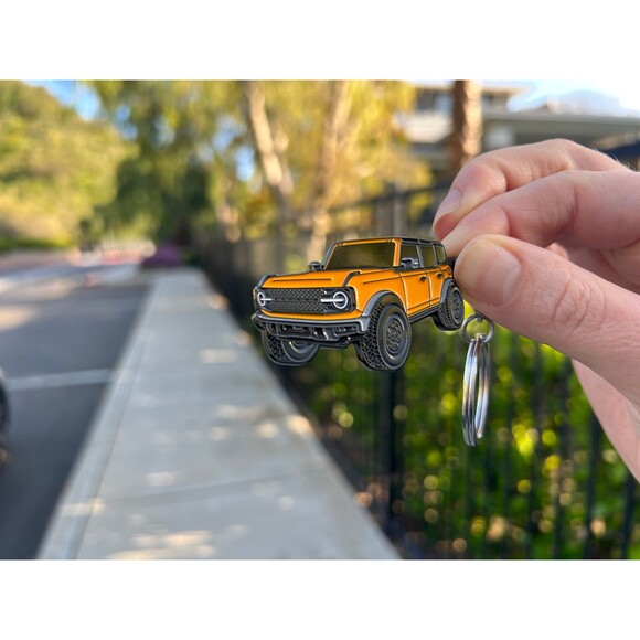 Bronco Keychain Accessories 4 door key chain Ford Bronco Toy Truck Key Chain - Picture 7 of 10